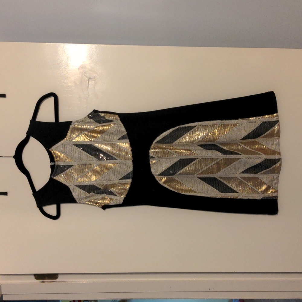 Sequined mini dress
